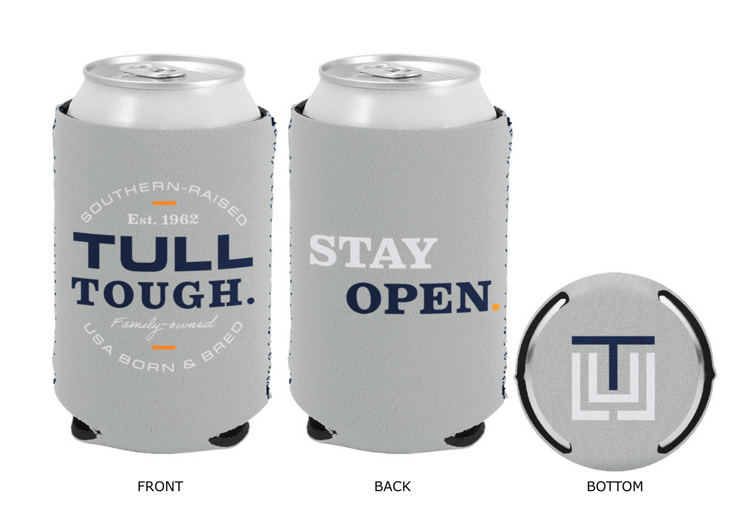Grey Neoprene Koozies
