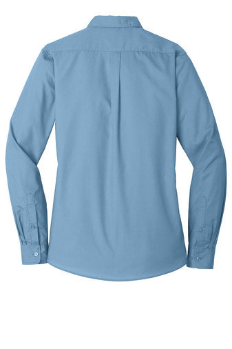 Port Authority Ladies Long Sleeve Carefree Poplin Shirt